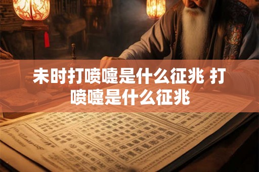 未时打喷嚏是什么征兆 打喷嚏是什么征兆