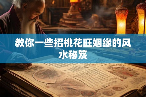 教你一些招桃花旺姻缘的风水秘笈