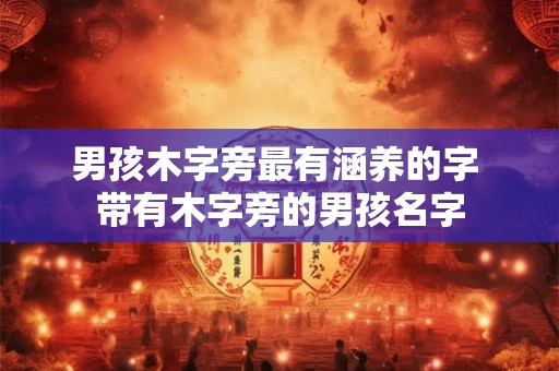 男孩木字旁最有涵养的字 带有木字旁的男孩名字