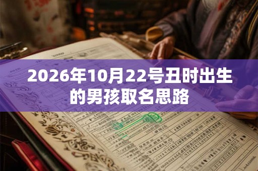2026年10月22号丑时出生的男孩取名思路