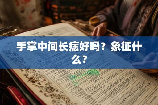手掌中间长痣好吗？象征什么？