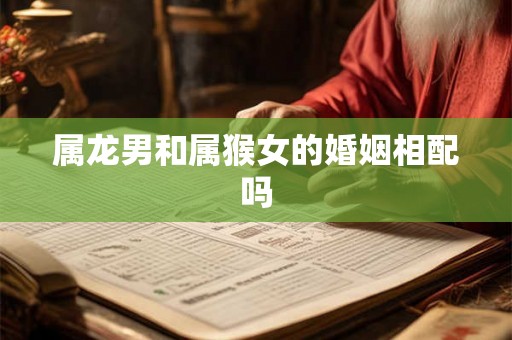 属龙男和属猴女的婚姻相配吗