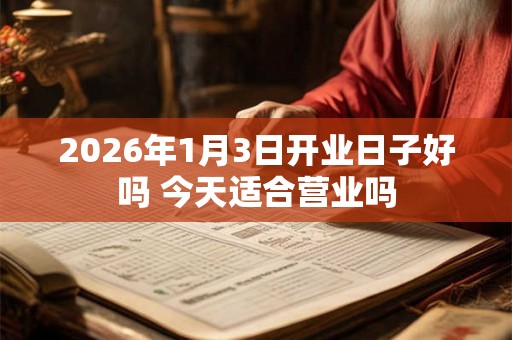 2026年1月3日开业日子好吗 今天适合营业吗 2026年1月3日开业日子好吗 今天适合营业吗