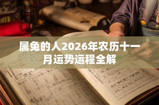 属兔的人2026年农历十一月运势运程全解 属兔的人2026年农历十一月运势运程全解