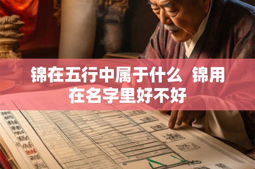 锦在五行中属于什么  锦用在名字里好不好