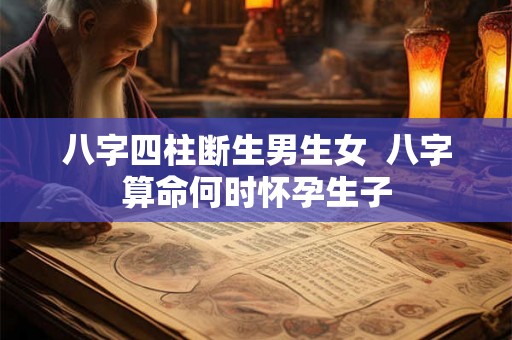 八字四柱断生男生女  八字算命何时怀孕生子