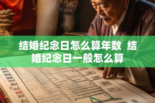 结婚纪念日怎么算年数  结婚纪念日一般怎么算