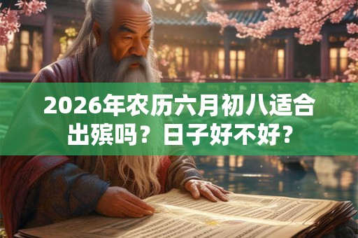 2026年农历六月初八适合出殡吗?日子好不好? 2026年农历六月初八适合出殡吗?日子好不好?