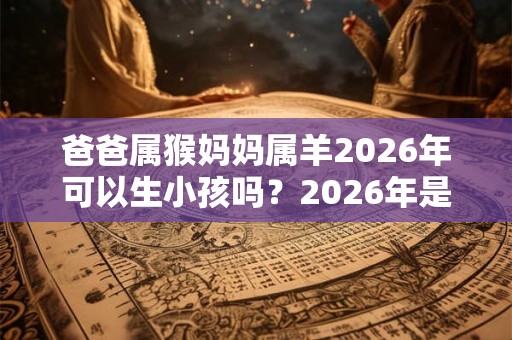 爸爸属猴妈妈属羊2026年可以生小孩吗？2026年是什么年？