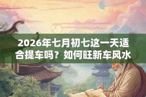 2026年七月初七这一天适合提车吗？如何旺新车风水