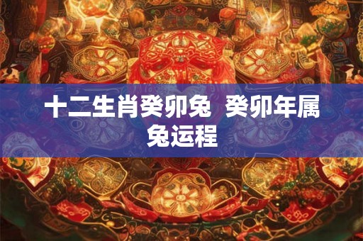 十二生肖癸卯兔  癸卯年属兔运程