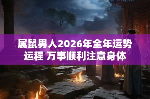 属鼠男人2026年全年运势运程 万事顺利注意身体