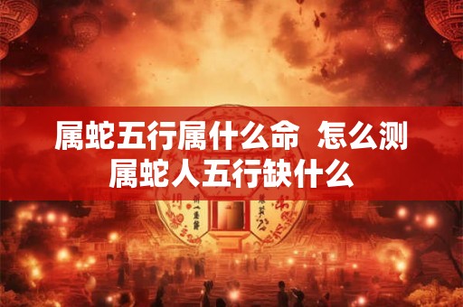 属蛇五行属什么命  怎么测属蛇人五行缺什么