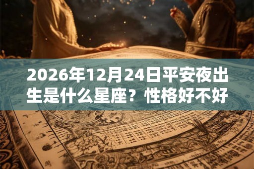 2026年12月24日平安夜出生是什么星座？性格好不好？