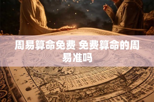 周易算命免费 免费算命的周易准吗