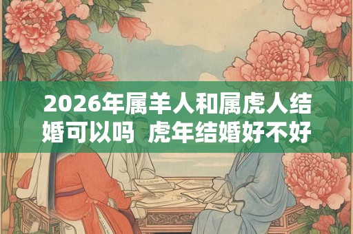 2026年属羊人和属虎人结婚可以吗  虎年结婚好不好