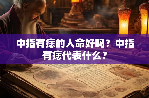 中指有痣的人命好吗？中指有痣代表什么？