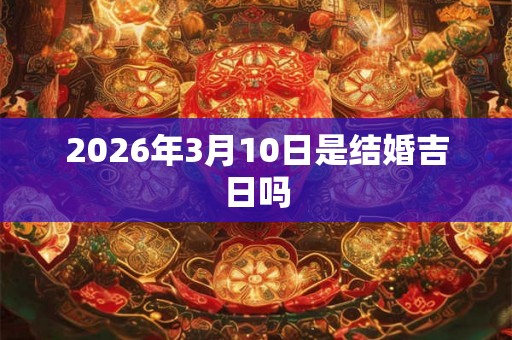 2026年3月10日是结婚吉日吗