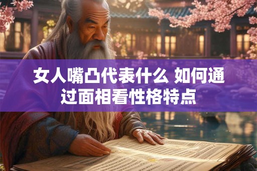 女人嘴凸代表什么 如何通过面相看性格特点 女人嘴凸代表什么 如何通过面相看性格特点