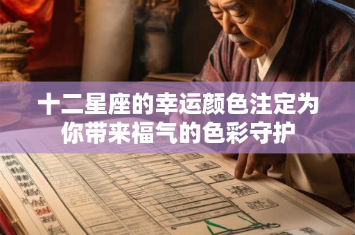 十二星座的幸运颜色注定为你带来福气的色彩守护