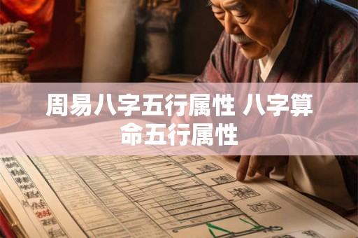 周易八字五行属性 八字算命五行属性