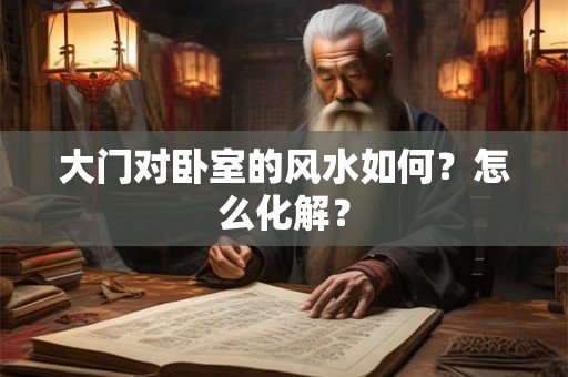 大门对卧室的风水如何？怎么化解？