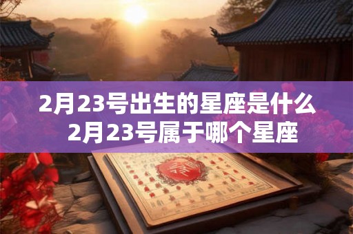 2月23号出生的星座是什么  2月23号属于哪个星座
