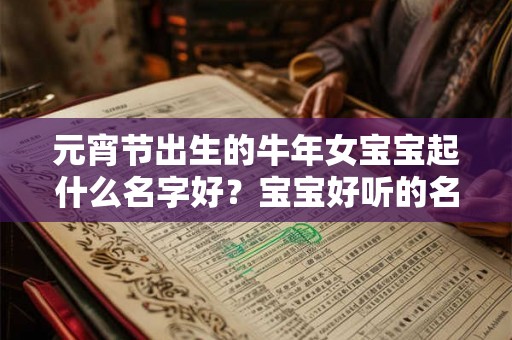 元宵节出生的牛年女宝宝起什么名字好？宝宝好听的名字推荐