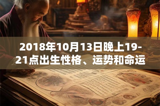 2018年10月13日晚上19-21点出生性格、运势和命运