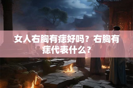 女人右胸有痣好吗？右胸有痣代表什么？