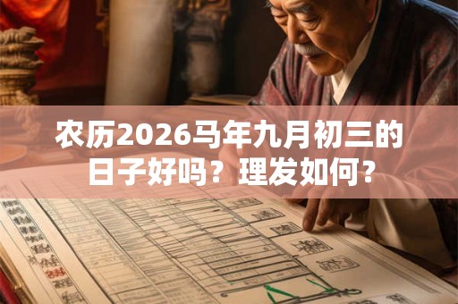 农历2026马年九月初三的日子好吗？理发如何？