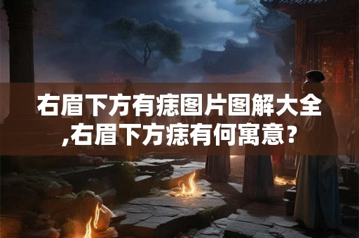 右眉下方有痣图片图解大全,右眉下方痣有何寓意？