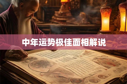 中年运势极佳面相解说