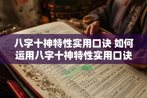 八字十神特性实用口诀 如何运用八字十神特性实用口诀