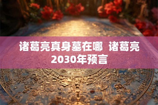 诸葛亮真身墓在哪  诸葛亮2030年预言