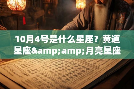 10月4号是什么星座？黄道星座&amp;月亮星座揭秘！