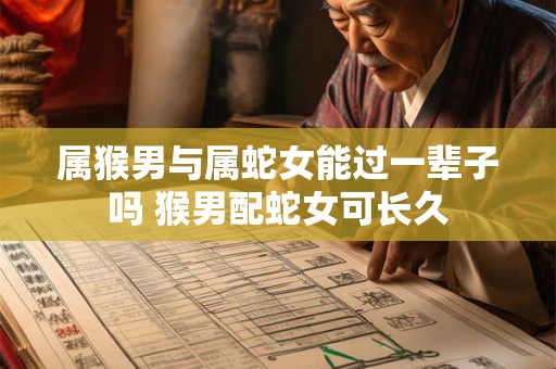 属猴男与属蛇女能过一辈子吗 猴男配蛇女可长久
