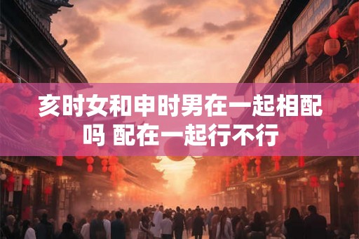 亥时女和申时男在一起相配吗 配在一起行不行