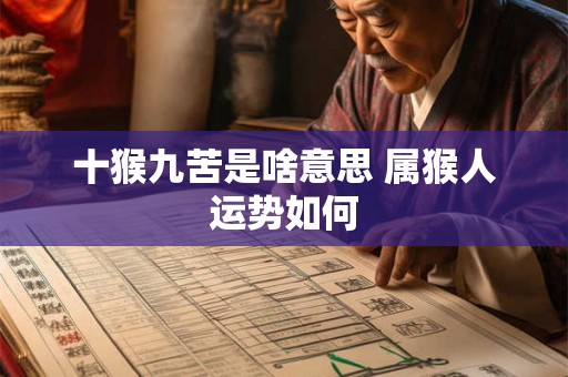 十猴九苦是啥意思 属猴人运势如何 十猴九苦是啥意思 属猴人运势如何