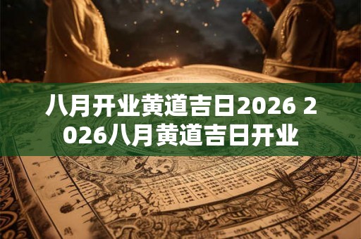 八月开业黄道吉日2026 2026八月黄道吉日开业