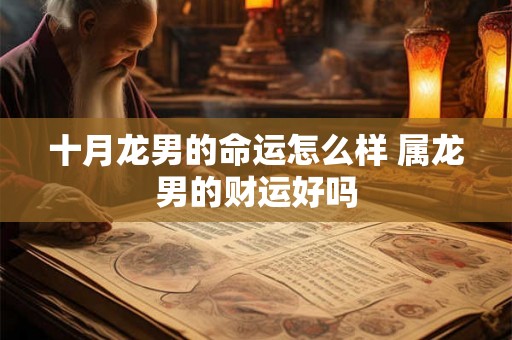 十月龙男的命运怎么样 属龙男的财运好吗 十月龙男的命运怎么样 属龙男的财运好吗