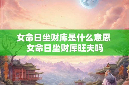 女命日坐财库是什么意思 女命日坐财库旺夫吗