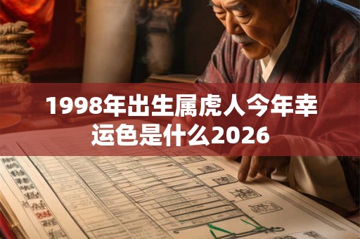 1998年出生属虎人今年幸运色是什么2026