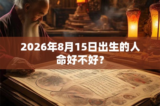 2026年8月15日出生的人命好不好？