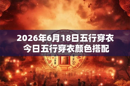 2026年6月18日五行穿衣 今日五行穿衣颜色搭配
