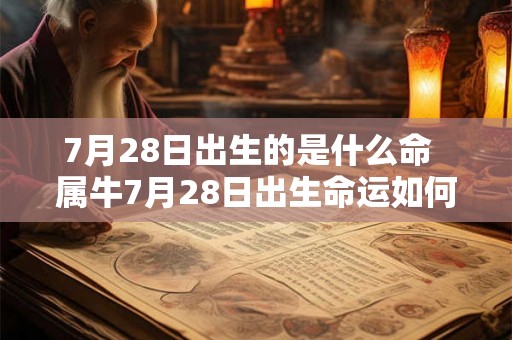 7月28日出生的是什么命 属牛7月28日出生命运如何 7月28日出生的是什么命 属牛7月28日出生命运如何