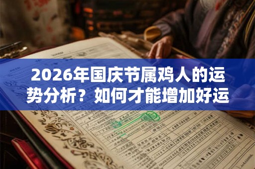 2026年国庆节属鸡人的运势分析？如何才能增加好运？