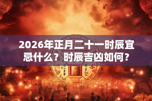 2026年正月二十一时辰宜忌什么？时辰吉凶如何？