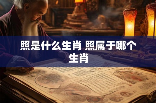 照是什么生肖 照属于哪个生肖 照是什么生肖 照属于哪个生肖