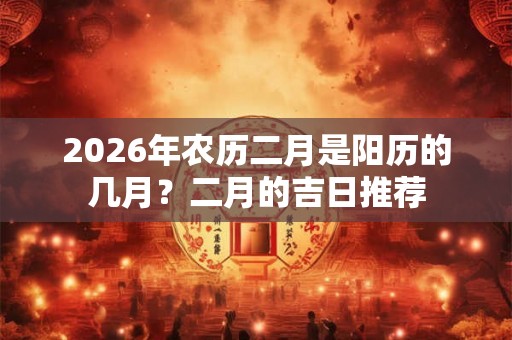 2026年农历二月是阳历的几月？二月的吉日推荐